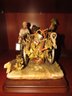 Capodimonte Collezione Venere Porcelain Man With Horse & Cart - Made In Italy