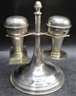 Antique Sterling Silver Argento Caserta 2 Stamps & Holder -  Set Of 3 - Made In Italy