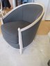 Casa Stradivari Fabric Barrel Arm Chair