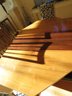 Dining Table With 6 Chairs, Wood/ 3 Leaves & Table Padding