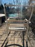 Marble Top Cement Table With Patio Chairs - 3 Pieces