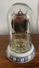 Timex Glass Encased Anniversary Clock Battery Operated Porcelain Base
