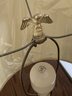 Lamp With Eagle And American Flag With Shade