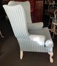 Blue Upholstered Arm Chair Made By Crystal Furniture Dist