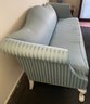 Blue Upholstered Sofa By Crystal Furniture Dist