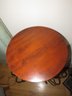 Plant Stand/table Metal Base With Round Wood Top
