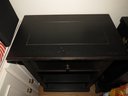 Black End Table With Drawer And 2 Bottom Shelves