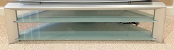 TV Console With 2 Glass Shelves