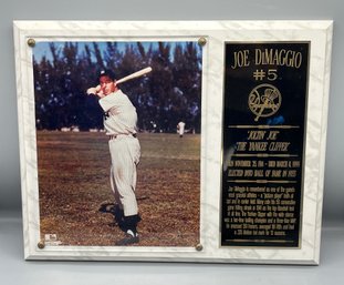 Joe Dimaggio #5 NY Yankees Wall Plaque