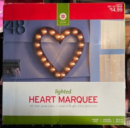 Decorative Lighted Love & Heart Marquee - 2 Total