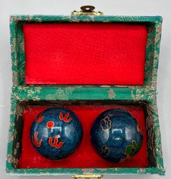 Feng Shui Asian Inspired Baoding Balls With Box