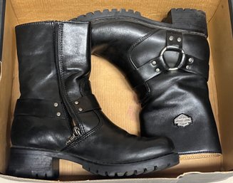 Harley Davidson Womens Leather Boots - Size 7 - Box Included