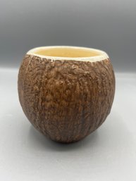 Trader Vic Hand Painted Ceramic Coconut Cup - Made In USA