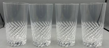 Cut Crystal Hi-ball Glasses - 5 Total