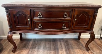 Solid Wood Buffet With 2-drawers