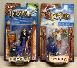 Harry Potter Action Figure Toys - 2 Total - Box Included - Slime Chamber Hermione / Dobby