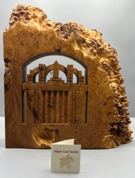 Maple Leaf Studios Wooden Sculpture - Cave Dweller