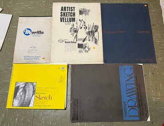 Assorted Art Sketch Books - 5 Total