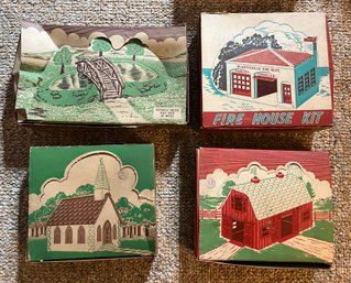 Vintage Assorted Plastic House Accessories With Original Boxes