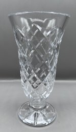 Waterford Crystal Kinsale Pattern Footed Vase