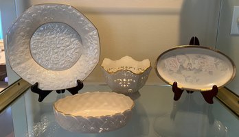 Lenox Plate, Trinket Dish, And Small Bowls- Lot Of 4