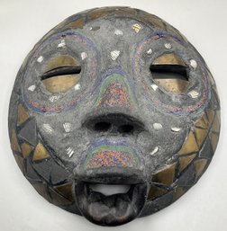 Decorative Carved Wooden Folk Art Mask