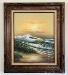 Edmonson Signed Oil On Canvas - Waves Of Tranquility