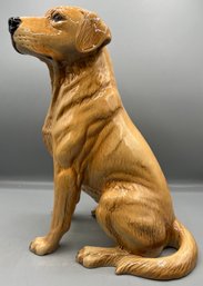 Beswick Hand Painted Porcelain Dog Statue - Made In England