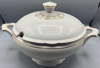 Zeh-Scherzer Porcelain Lidded Tureen With Handles - Made In Germany - Missing Ladle