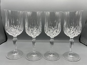 Cut Crystal Wine Glass Set - 6 Total