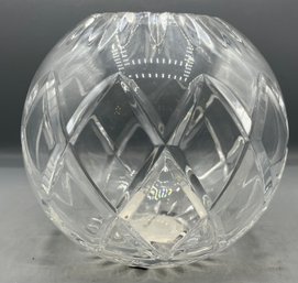 Cut Crystal Ball Vase