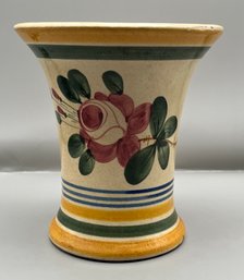 Hand Painted Ceramic Floral Pattern Vase