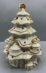Lenox Porcelain - The Jeweled Candlelight Christmas Tea Light Tree
