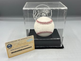 Bobby Richardson Signed MLB Baseball With Display Case - COA Included