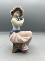 Nao Lladro Hand Painted Porcelain  'dasia' Valencia Spain 1987 #545