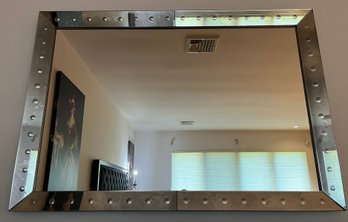 Large Beveled Glass Wall Mirror