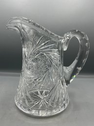 Cut Crystal Pitcher