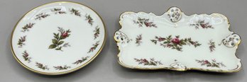 Rosenthal Moonrose Pattern Porcelain Trinket Dishes - 2 Total - Made In Germany