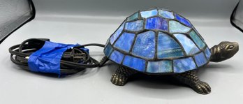 Decorative Stained Glass Turtle Shaped Table Lamp