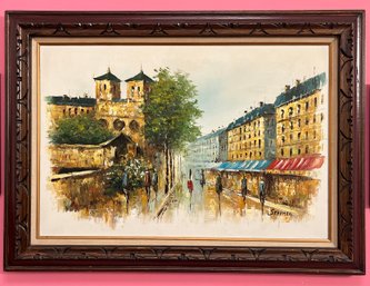 Stephen Signed Oil On Canvas Framed - French Street Flair
