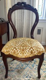 Solid Wood Custom Upholstered Slipper Chair