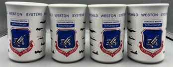 Fairchild Weston Systems Inc Air Defense Pattern Ceramig Mug Set - Made In England - 6 Total