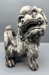 Asian Inspired Fu Dog Plaster Statue