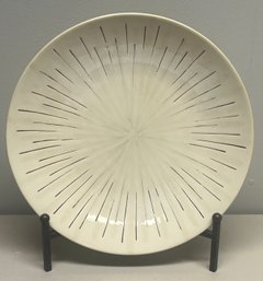 Decorative Ceramic Bowl With Metal Stand
