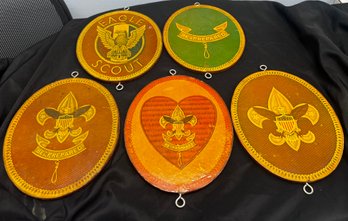 Eagle Scout Wooden Wall Plaques- Set Of 5