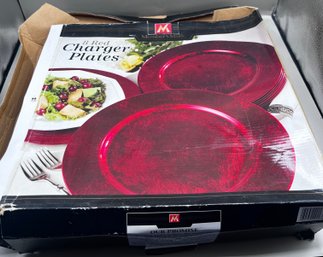 Members Mark Red Charger Plates Set Of 8