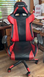 Evoko Faux Leather Adjustable Gaming Chair On Wheels