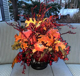 Decorative Faux Fall/autumn Theme Floral Arrangement