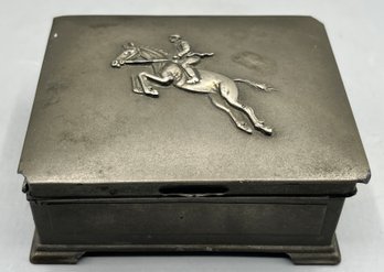 Vintage ASA Japan Metal Embossed Trinket Box