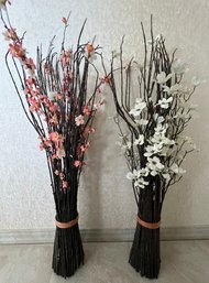 Bethlehem Lights Battery Operated Cherry Blossom Branch Arrangement- Lot Of 2